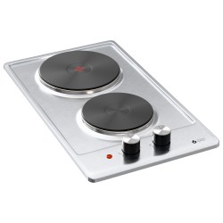 Αυτόνομες ηλεκτρικές εστίες Domino 1kW  Ø14,5 & 2kW Ø18 cm TGS E 9930 IX Thermogatz Μ51xΠ29xΥ7cm