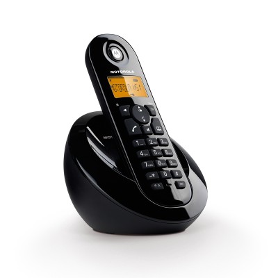 Ασύρματο τηλέφωνο με ανοιχτή ακρόαση Motorola C601 σε χρώμα μαύρο (Ελληνικό Μενού)