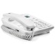 Ενσύρματο τηλέφωνο Motorola CT202 σε λευκό χρώμα με μεγάλη οθόνη