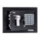 Χρηματοκιβώτιο με ηλεκτρονική κλειδαριά διαστάσεων 23x17x17cm Osio OSB-1723BL σε μαύρο χρώμα