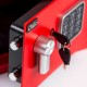Χρηματοκιβώτιο με ηλεκτρονική κλειδαριά διαστάσεων 31x20x20cm Osio OSB-2031RE σε κόκκινο χρώμα