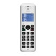 Ασύρματο τηλέφωνο σε λευκό χρώμα με φραγή αριθμών, ανοιχτή ακρόαση και Do Not Disturb Motorola T401