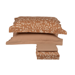 Σετ σεντόνια Olia με λάστιχο 100Χ200+30cm Olia σε χρώμα μπεζ