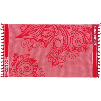 Πετσέτα Pareo Art 2067 διαστάσεων 90x160cm σε κόκκινο χρώμα 