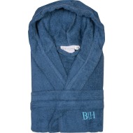 Μπουρνούζι με κουκούλα Art 3271 σε μπλε χρώμα σε νούμερο Medium