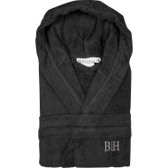 Μπουρνούζι με κουκούλα Art 3274 σε χρώμα μαύρο νούμερο XL