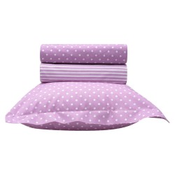 Σετ σεντόνια βρεφικά Art 5132 Lilac διαστάσεων 120x170cm σε χρώμα λιλά Σετ σεντόνια βρεφικά Art 5132 Lilac διαστάσεων 120x170cm σε χρώμα λιλά