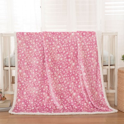 Κουβέρτα βρεφική διαστάσεων 80x110cm σε χρώμα ροζ  Art 5136 