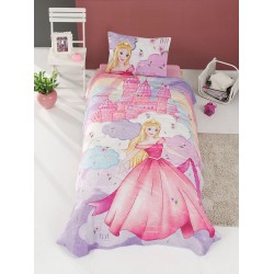 Σετ παπλωματοθήκη μονή Fairy Art 6111 διαστάσεων 160x240cm σε ροζ με μωβ χρώμα Σετ παπλωματοθήκη μονή Fairy Art 6111 διαστάσεων 160x240cm σε ροζ με μωβ χρώμα