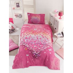 Σετ παπλωματοθήκη μονή Cult Art 6112 διαστάσεων 160x240cm σε ροζ χρώμα Σετ παπλωματοθήκη μονή Cult Art 6112 διαστάσεων 160x240cm σε ροζ χρώμα