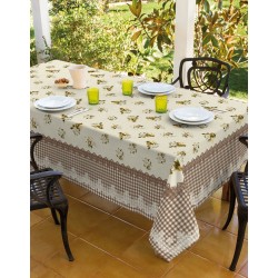 Τραπεζομάντηλο Floral Art 8078 διαστάσεων 160x260cm εμπριμέ 100% βαμβάκι Τραπεζομάντηλο Floral Art 8078 διαστάσεων 160x260cm εμπριμέ 100% βαμβάκι