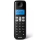 Ασύρματο τηλέφωνο ανοιχτή ακρόαση, φωτιζόμενη οθόνη και 50 μνήμες Philips D1611B/GRS σε μαύρο χρώμα 