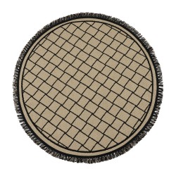 Ροτόντα ψάθα με κρόσια Sol Art 9756 διαστάσεων 160x160cm σε χρώμα μπεζ Ροτόντα ψάθα με κρόσια Sol Art 9756 διαστάσεων 160x160cm σε χρώμα μπεζ