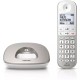 Ασύρματο τηλέφωνο συμβατό με ακουστικά βαρηκοΐας, με ανοιχτή ακρόαση, φωτ. οθόνη και φραγή κλήσεων Philips XL4901S/GRS σε λευκό χρώμα