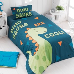 Σετ πάπλωμα μονό Dinosaurs Art 6166 διαστάσεων 160x240cm σε μπλε με πράσινο χρώμα Σετ πάπλωμα μονό Dinosaurs Art 6166 διαστάσεων 160x240cm σε μπλε με πράσινο χρώμα