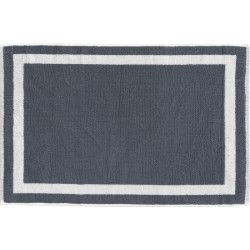 Ταπέτο μπάνιου Orion νηματοβαφή διαστάσεων 50x75cm σε χρώμα γκρι με λευκό  Ταπέτο μπάνιου Orion νηματοβαφή διαστάσεων 50x75cm σε χρώμα γκρι με λευκό