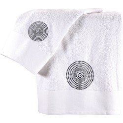 Σετ πετσέτες 3 τεμάχια Art 3025 σε χρώμα λευκό 500gsm βαμβακερές Σετ πετσέτες 3 τεμάχια Art 3025 σε χρώμα λευκό 500gsm βαμβακερές