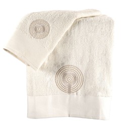 Σετ πετσέτες 500gsm Art 3026 σε χρώμα εκρού 100% βαμβάκι Σετ πετσέτες 500gsm Art 3026 σε χρώμα εκρού 100% βαμβάκι