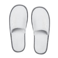 Παντόφλες ξενοδοχειακού τύπου Denver λευκές Velour