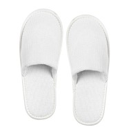 Παντόφλες ζεύγος πικέ σε λευκό χρώμα Kermit