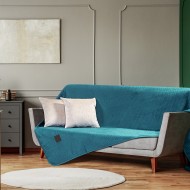 Ριχτάρι διθέσιο Velvety διαστάσεων 180x250cm Art 8413 σε πετρόλ χρώμα