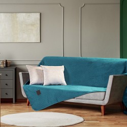 Ριχτάρι πολυθρόνας Velvety διαστάσεων 180x170cm Art 8413 σε χρώμα πετρόλ Ριχτάρι πολυθρόνας Velvety διαστάσεων 180x170cm Art 8413 σε χρώμα πετρόλ