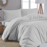 Παπλωματοθήκη υπέρδιπλη μονόχρωμη Art 1999 διαστάσεις 230x250cm σε χρώμα γκρι