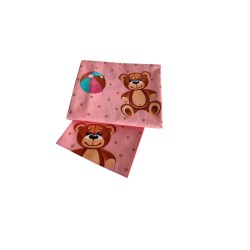 Σετ βρεφικά σεντόνια κούνιας με σχέδιο Carousel διαστάσεων 120x160cm