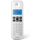 Ασύρματο τηλέφωνο ανοιχτή ακρόαση, φωτιζόμενη οθόνη και 50 μνήμες Philips D1611W/GRS σε λευκό χρώμα