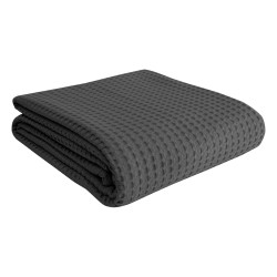 Πικέ μονή waffle Art 1990 Stone διαστάσεων 170x240cm σε ανθρακί χρώμα Πικέ μονή waffle Art 1990 Stone διαστάσεων 170x240cm σε ανθρακί χρώμα