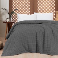 Πικέ υπέρδιπλη waffle Art 1990 Stone διαστάσεων 230x240cm σε χρώμα ανθρακί Πικέ υπέρδιπλη waffle Art 1990 Stone διαστάσεων 230x240cm σε χρώμα ανθρακί