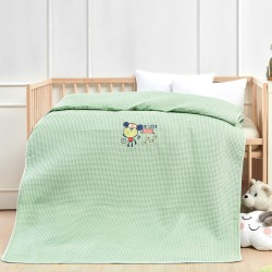 Κουβέρτα πικέ με κέντημα Art 5311 διαστάσεων 80x110cm σε χρώμα λαχανί Κουβέρτα πικέ με κέντημα Art 5311 διαστάσεων 80x110cm σε χρώμα λαχανί