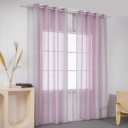 Κουρτίνα γάζα δίχρωμη με 8 μεταλλικούς κρίκους Art 8442 διαστάσεις 140x270cm σε ροζ χρώμα Κουρτίνα γάζα δίχρωμη με 8 μεταλλικούς κρίκους Art 8442 διαστάσεις 140x270cm σε ροζ χρώμα