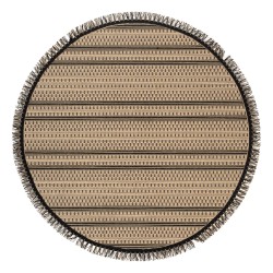 Ροτόντα ψάθα με κρόσια Sol Art 9754 διαστάσεων 160x160cm σε χρώμα μπεζ  Ροτόντα ψάθα με κρόσια Sol Art 9754 διαστάσεων 160x160cm σε χρώμα μπεζ