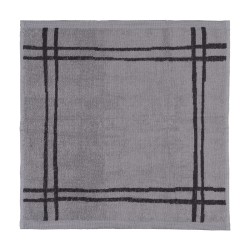 Πετσέτες κουζίνας Art 8501 σε χρώμα γκρι με μαύρες γραμμές 100% βαμβακερή Πετσέτες κουζίνας Art 8501 σε χρώμα γκρι με μαύρες γραμμές 100% βαμβακερή