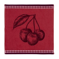 Πετσέτες κουζίνας Art 8511 σε χρώμα μπορντώ με κεράσια Πετσέτες κουζίνας Art 8511 σε χρώμα μπορντώ με κεράσια