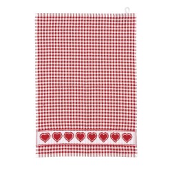 Πετσέτες κουζίνας Art 8521 σε χρώμα κόκκινο 100% βαμβάκι Πετσέτες κουζίνας Art 8521 σε χρώμα κόκκινο 100% βαμβάκι