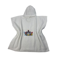 Παιδικό μπουρνούζι - πόντσο για 2-4 ετών σχέδιο knight διαστάσεων 55x110cm