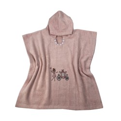 Παιδικό μπουρνούζι - πόντσο για 2-4 ετών σχέδιο fairytales  διαστάσεων 55x110cm