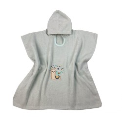 Παιδικό μπουρνούζι - πόντσο για 2-4 ετών σχέδιο lama διαστάσεων 55x110cm