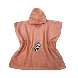 Παιδικό μπουρνούζι - πόντσο για 2-4 ετών σχέδιο panda διαστάσεων 55x110cm