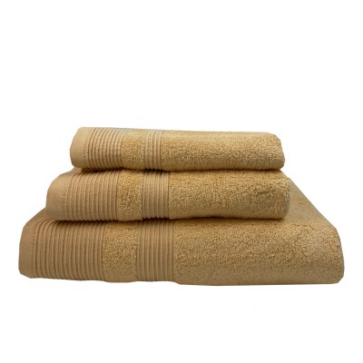 Πετσέτα προσώπου 550gr διαστάσεων 50x100cm σε κίτρινο χρώμα 100% βαμβακερή