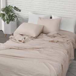 Σετ σεντόνια υπέρδιπλα Hilton Art 11151 διαστάσεων 240x280cm σε μπεζ χρώμα Σετ σεντόνια υπέρδιπλα Hilton Art 11151 διαστάσεων 240x280cm σε μπεζ χρώμα