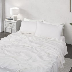 Σετ σεντόνια υπέρδιπλα Hilton Art 11151 διαστάσεων 240x280cm σε λευκό χρώμα Σετ σεντόνια υπέρδιπλα Hilton Art 11151 διαστάσεων 240x280cm σε λευκό χρώμα