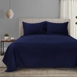 Σετ σεντόνια King Size με λάστιχο 4 Seasons Art 12000 διαστάσεων 260x270cm σε μπλε χρώμα Σετ σεντόνια King Size με λάστιχο 4 Seasons Art 12000 διαστάσεων 260x270cm σε μπλε χρώμα