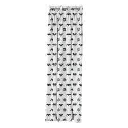 Κουρτίνα με 8 μεταλλικούς κρίκους Art 6186 διαστάσεων 180x250cm εμπριμέ με σχέδιο Justice League