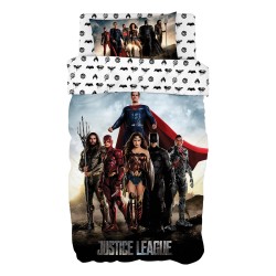 Σετ παπλωματοθήκη μονή Art 6186 Justice League διαστάσεων 165x250cm εμπριμέ Σετ παπλωματοθήκη μονή Art 6186 Justice League διαστάσεων 165x250cm εμπριμέ