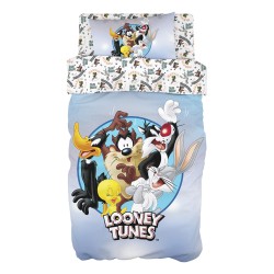 Σετ παπλωματοθήκη μονή Art 6189 Looney Tunes διαστάσεων 165x250cm εμπριμέ Σετ παπλωματοθήκη μονή Art 6189 Looney Tunes διαστάσεων 165x250cm εμπριμέ
