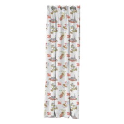 Κουρτίνα με 8 μεταλλικούς κρίκους Art 6194 διαστάσεων 180x250cm εμπριμέ με σχέδιο Tom and Jerry