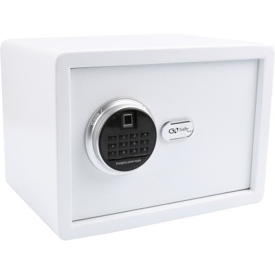 Χρηματοκιβώτιο με δακτυλικό αποτύπωμα και ηλεκτρονική κλειδαριά 16L διαστάσεων 25x35x25cm Olympia GOsafe σε λευκό χρώμα